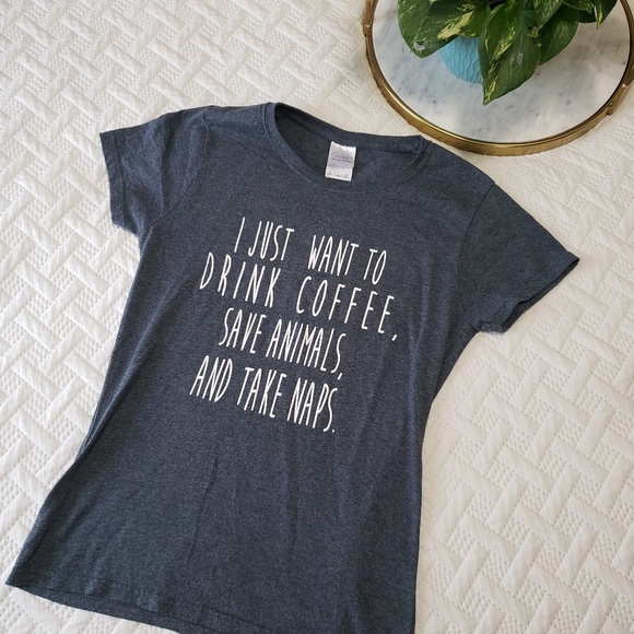 Tops - Gray Graphic Tee